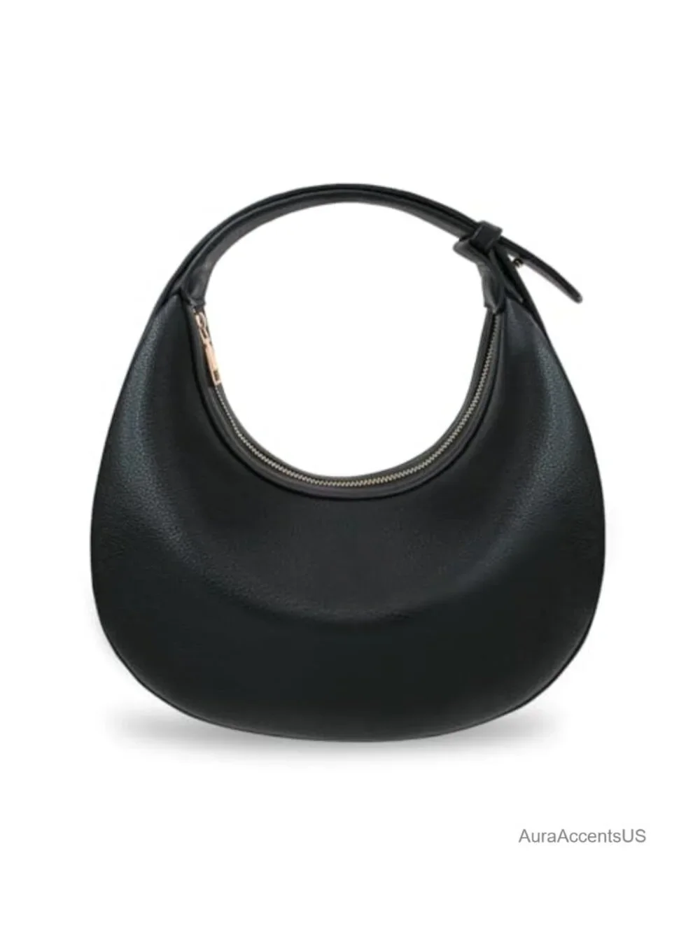 Large Crescent Crossbody Hobo Purse with Adjustable Strap Leather